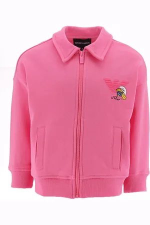 Emporio Armani Cardigan - LyserÃ¸d m. SmÃ¸lfine