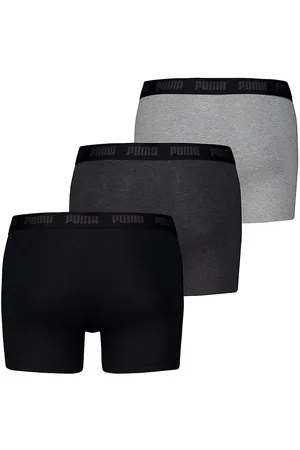 PUMA Boxershorts - 3-pak - Black/Grey
