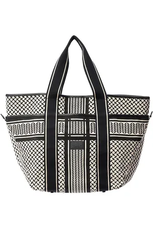 LALA BERLIN Shopper - East West Tote Marin - Heritage Stripe Bla