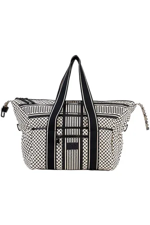 LALA BERLIN Taske - Big Bag Muriel 2.0 - Heritage Stripe Black