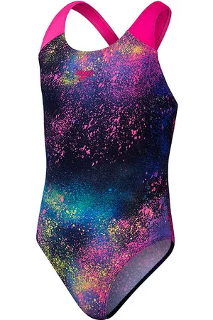 Speedo Badedragt - Digital Allover Splashback - Black/Pink
