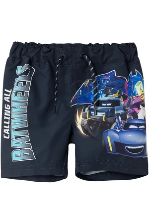 NAME IT Badeshorts - NmmMicco Batwheels - Dark Sapphire