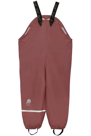 CeLaVi Regnbukser m. Seler - Recycled PU - Rose Brown