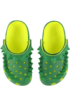 Crocs Sandaler - Classic Spikes Clog T - Acidity/Green Ivy