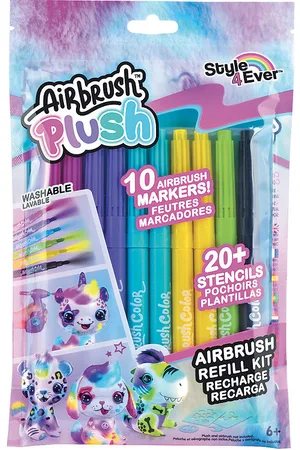 Airbrush Plush FarvesÃ¦t - Refill Kit - 10 stk.