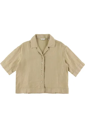 GANT Skjorte - HÃ¸r - Boxy - Dry Sand