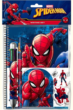 SPIDERMAN SkrivesÃ¦t m. Multicolor Pen