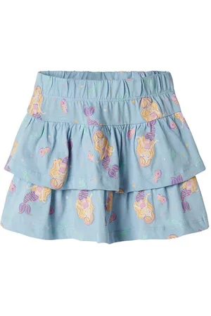NAME IT Nederdel - NmfVigga - Chambray Blue/Mermaids