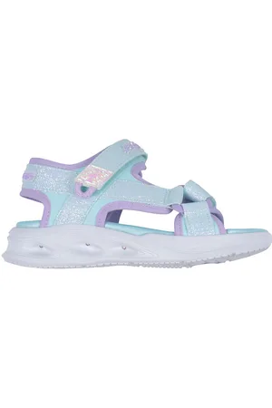Skechers Sandaler m. Lys - Sola Glow - Light Blue Lavender