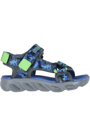 Skechers Sandaler m. Lys - Hypno-Splash - Blue Lime