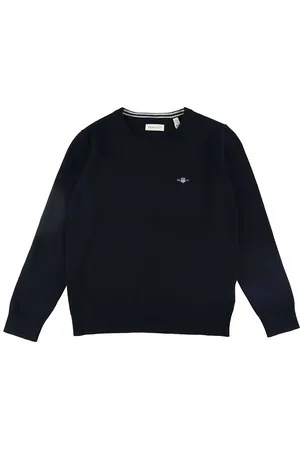 GANT Bluse - Strik - Shield Classic - Evening Blue