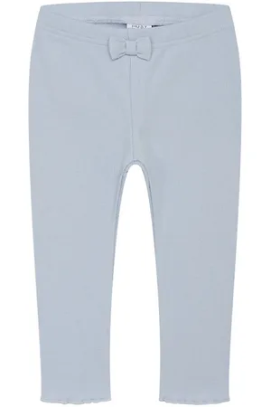 Hust and Claire Leggings - Rib - Le - Blue Flax m. SlÃ¸jfe