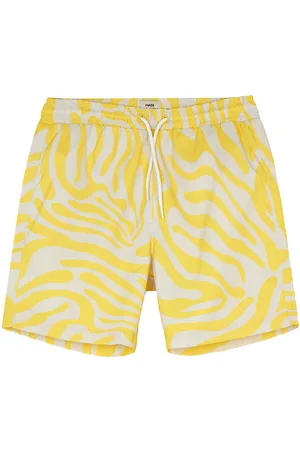 Mads Norgaard Shorts - Sea Print Sandrino - Lemon Zest/Birch AOP