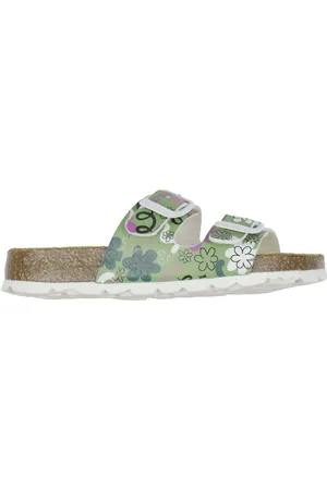 Superfit Sandaler - Fussbettpantoffel - GrÃ¸n m. Print