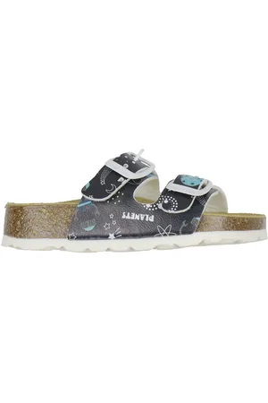 Superfit Sandaler - Fussbettpantoffel - Navy m. Rumtema