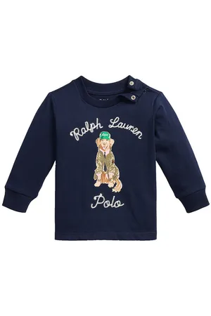 Ralph Lauren Bluse - Navy m. Hund