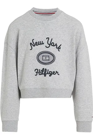 Tommy Hilfiger Bluse - NY Embroidered - Light Grey Heather