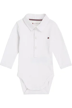 Tommy Hilfiger Polobody l/Ã¦ - Rib - Hvid