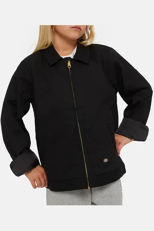 Dickies Jakke m. Fleece - Cropped - Eisenhower - Sort