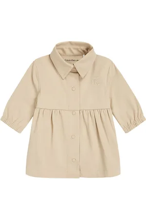 Calvin Klein Skjortekjole - Utility - Pale Khaki