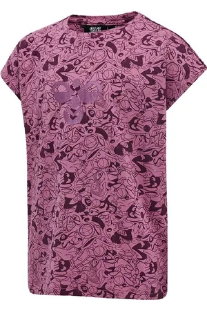 Hummel T-shirt - hmlSpace Jam Diez - Lilla m. Bordeaux