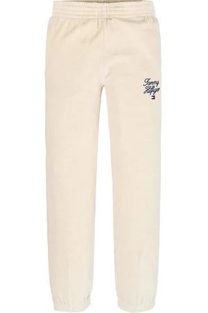 Tommy Hilfiger Velourbukser - Script - Heathered Oat
