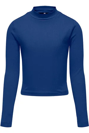 ONLY Bluse - Rib - Cropped - KogLinea - Sodalite Blue
