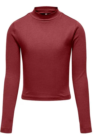 ONLY Bluse - Rib - Cropped - KogLinea - Syrah
