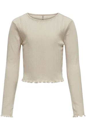 ONLY Bluse - KogCarlotta - Cropped - Pumice Stone