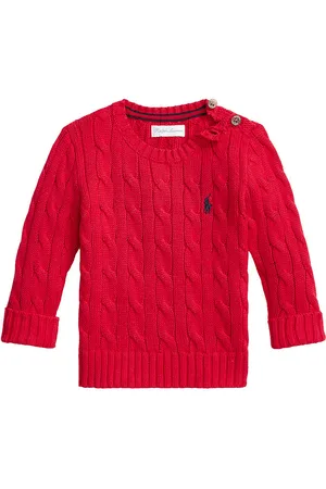 Ralph Lauren Bluse - Strik - RÃ¸d