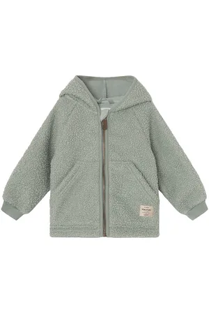 Mini A Ture Fleecejakke - Teddy - MatLiff - Pale Green