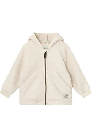 Mini A Ture Fleecejakke - Teddy - MatLiff - Angora Cream
