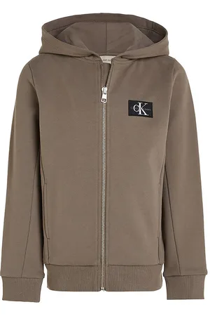 Calvin Klein Cardigan - Badge Zip - Falcon