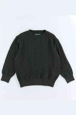 Emporio Armani Bluse - Akryl/Uld - Chimera m. Logoer