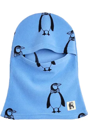 Mini Rodini Elefanthue - 1-lags - Penguin Fleece - BlÃ¥
