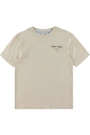 GANT T-shirt - Graphic Script - Soft Oat