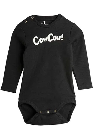 Mini Rodini Body l/Ã¦ - Rib - Coucou - Sort