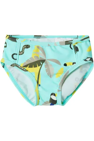 NAME IT Badebukser - NmmZilas - Pool Blue/Jungle