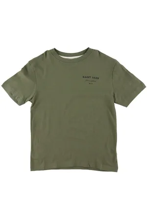 GANT T-shirt - Graphic Script - Juniper Green