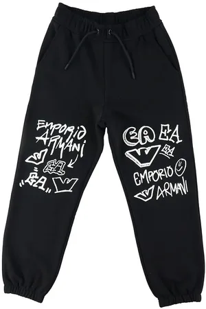 Emporio Armani Sweatpants - Sort m. Hvid