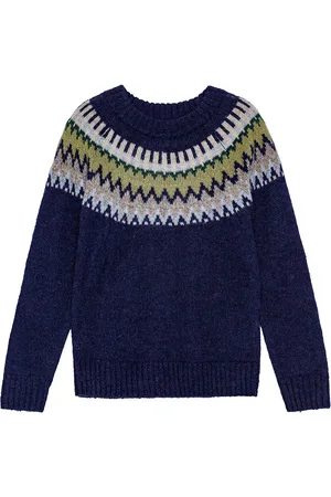 Molo Bluse - Strik - Uld/Akryl - Bae - Blue Calm