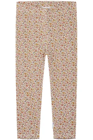 Hust and Claire Leggings - Vaflet - Lamia - Oat Milk m. Blomster
