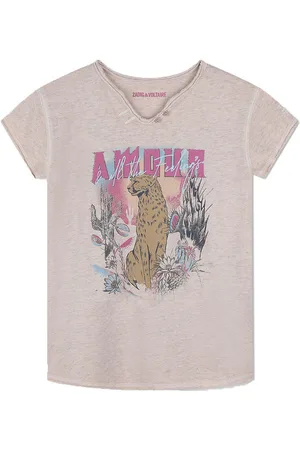 Zadig & Voltaire T-shirt - Apricot m. Print