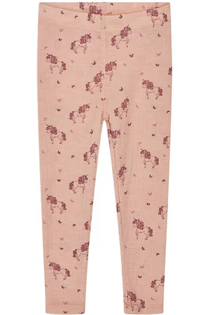 Hust and Claire Leggings - Uld/Tencel - Rib - Locel - Rose Cloud