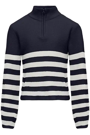 ONLY Bluse - Half Zip - Noos - KogFranca - Night Sky/Cloud