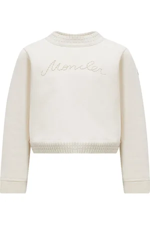 Moncler Sweatshirt - Cropped - Cream