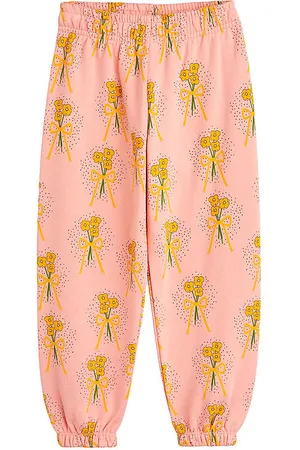 Mini Rodini Sweatpants - Winter Flowers Aop - Pink