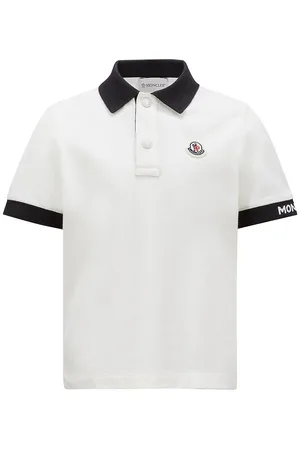 Moncler Polo - Hvid m. Sort