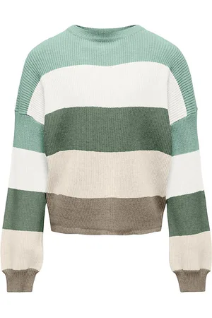 ONLY Bluse - Strik - Noos - KogSandy - Silt Green/Cloud Dan