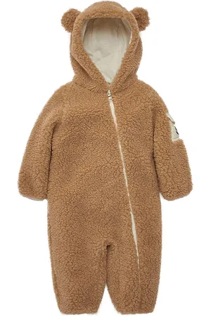 Moncler KÃ¸redragt - Teddyfleece - Brun m. Ãrer